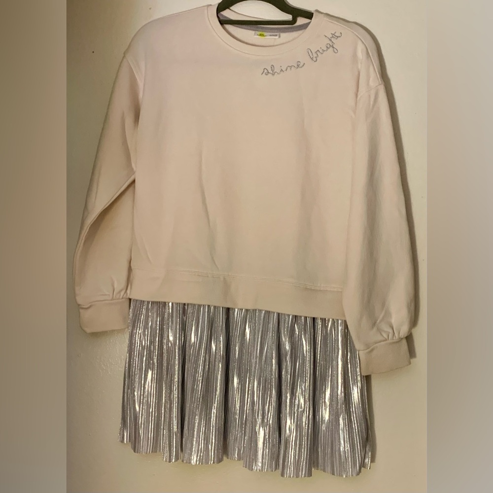 Epic Threads Girl’s Dress with Script Embroidery [L(14-16)]